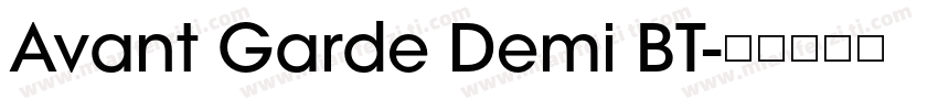 Avant Garde Demi BT字体转换